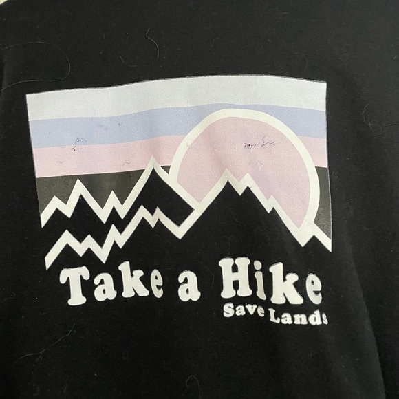 Take A Hike sweatshirt size Medium SaveLands - Picture 4 of 4